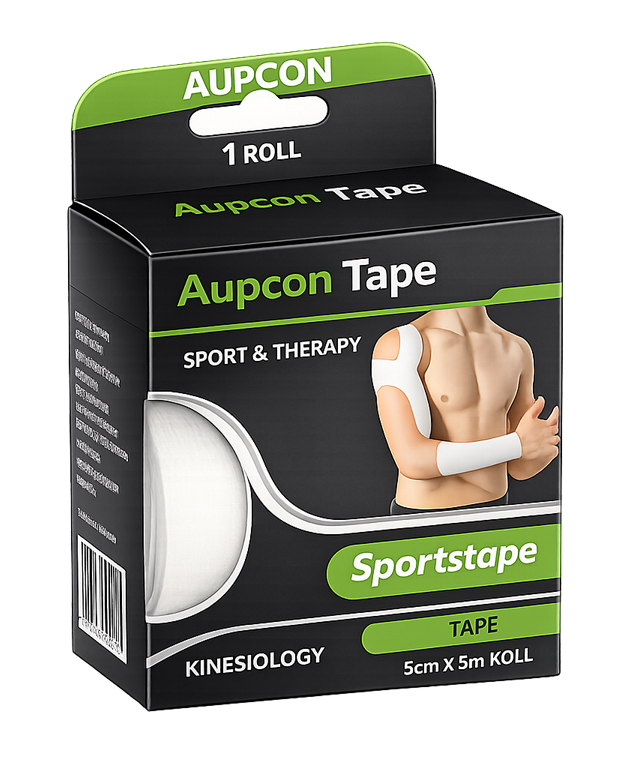 Cinta Kinesiológica Aupcon Tape Blanca 5 cm x 5 m