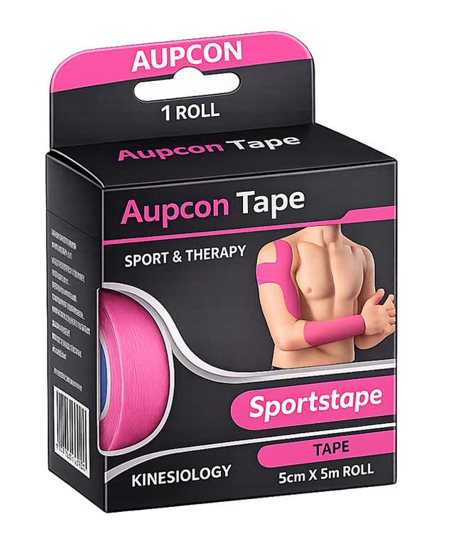 Cinta Kinesiológica Aupcon Tape Rosada 5 cm x 5 m